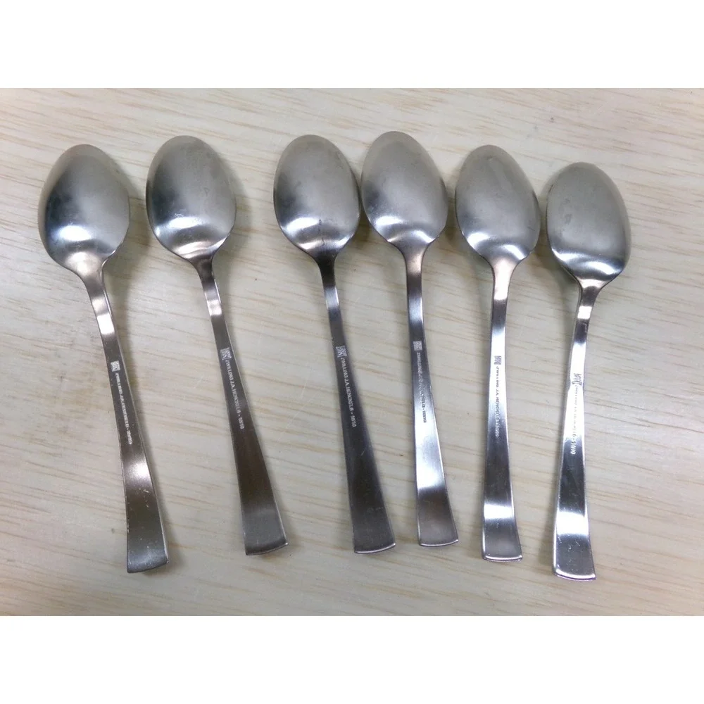 Zwilling J A Henckels Bellasera 18/10 Stainless Teaspoons Satin Lot of 6